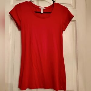 Ambiance Apparel - Red Crew Neck Tee